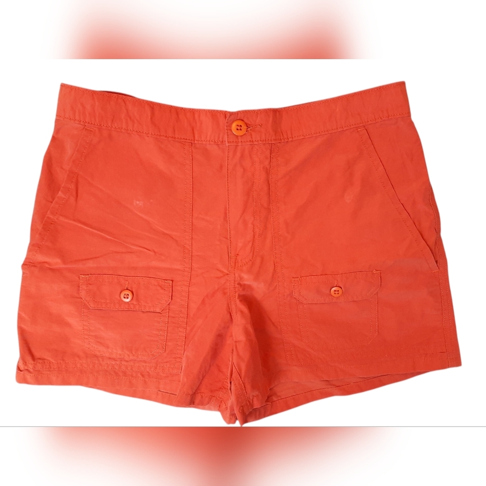 Polo Ralph Lauren Jeans Co. Dunne Shorts Womans 8 Orange Preppy Outdoor Nature